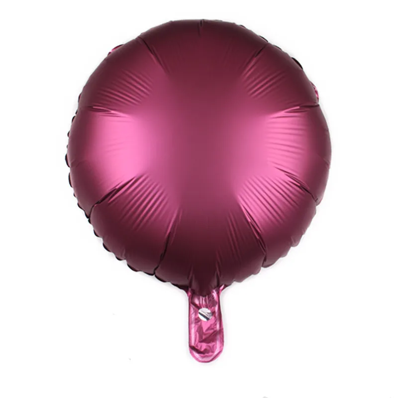 Metal Rose Red 1 шт. 18 дюймов Круглая фольга Металл Макарон воздушный шар для Бэйби Шауэр Свадьба День рождения праздничные воздушные шары вечерние выставка декораций воздушный шар - Цвет: Metal Rose Red