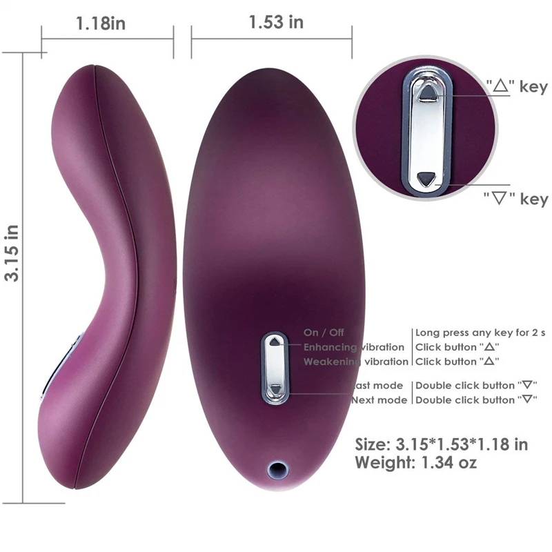 Водонепроницаемый фаллоимитатор tongueshape вибрирующий персональный массажер для