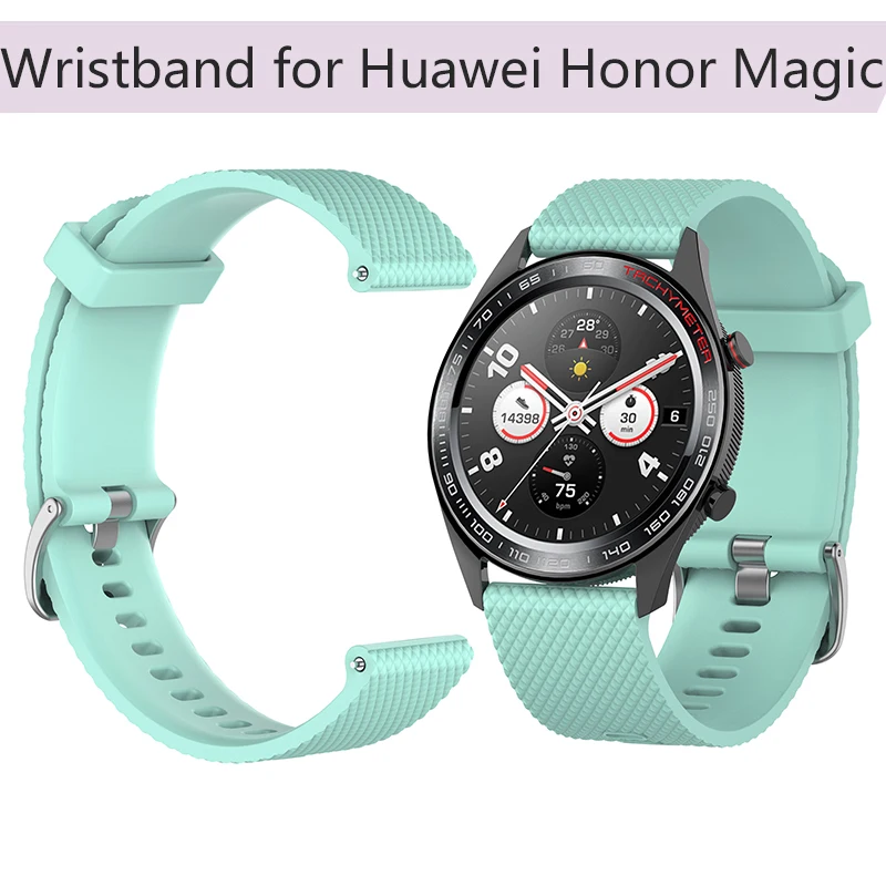 L S резиновый ремешок на запястье для Huawei Honor Magic силиконовый браслет часов 22 мм