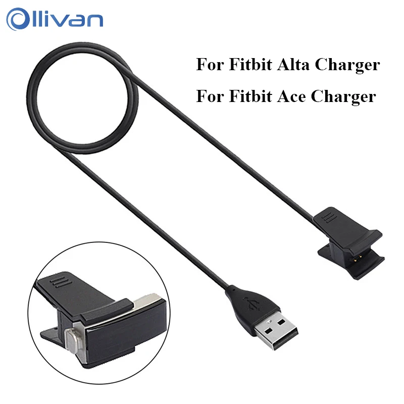 Высокое качество 30/100 см USB Зарядное устройство кабель для Fitbit Ace док-станция для зарядки кабель Шнур для Fitbit Альта Смарт-часы с возвратом Функция