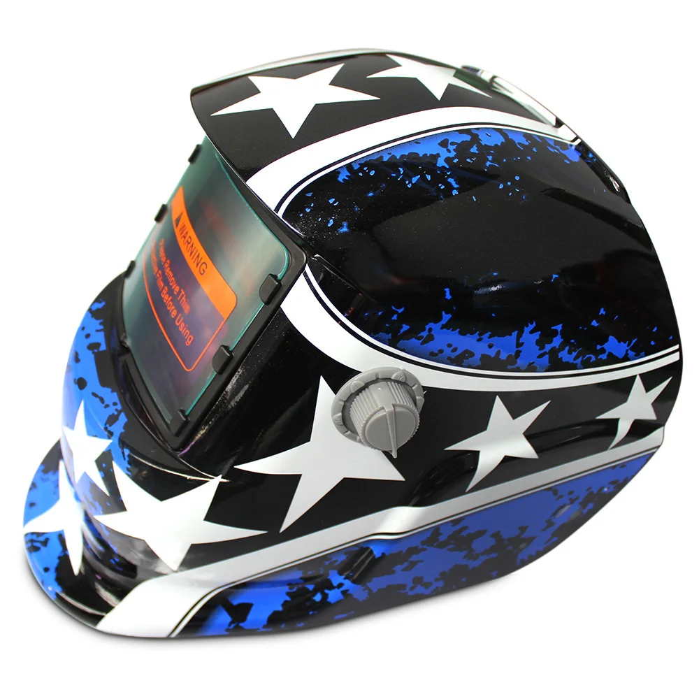 Solar Energy Automatic Changeable Light Electric Welding Protective Helmet with Natural Pattern | Инструменты