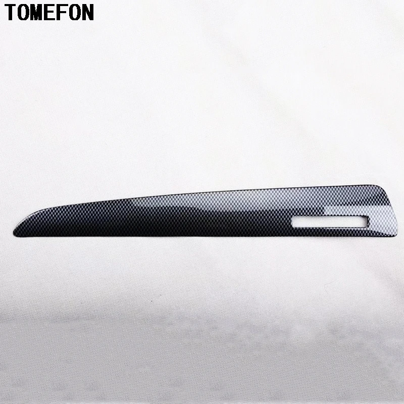 TOMEFON ABS пластик углеродное волокно Передняя передача Шиф Панель рамка 4 дверная ручка отделка внутренние части для Audi Q5 2013