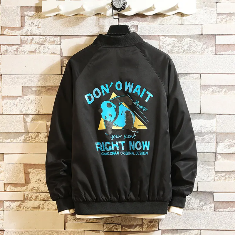 2018 Новая мужская брендовая одежда Спортивная Мужская ветровка с принтом панды