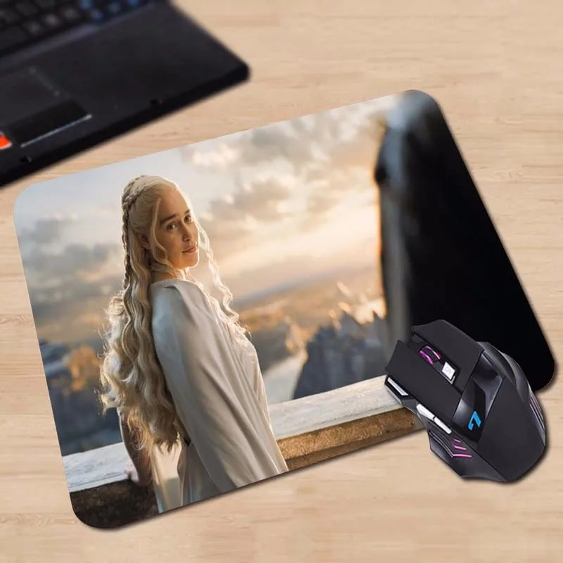 Babaite красочный художественный дизайн daeneris on the Iron Throne пользовательский контроль скорости игры Коврик для мыши 250x290x2 мм 180X220X2 мм