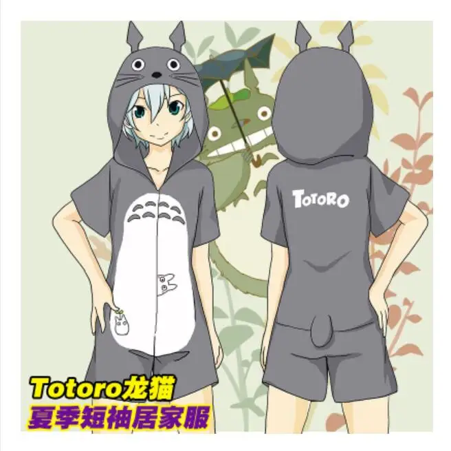 

Anime Tonari no Totoro Cosplay pajamas Cos Halloween Party men&women Cotton short sleeve Cute pajamas