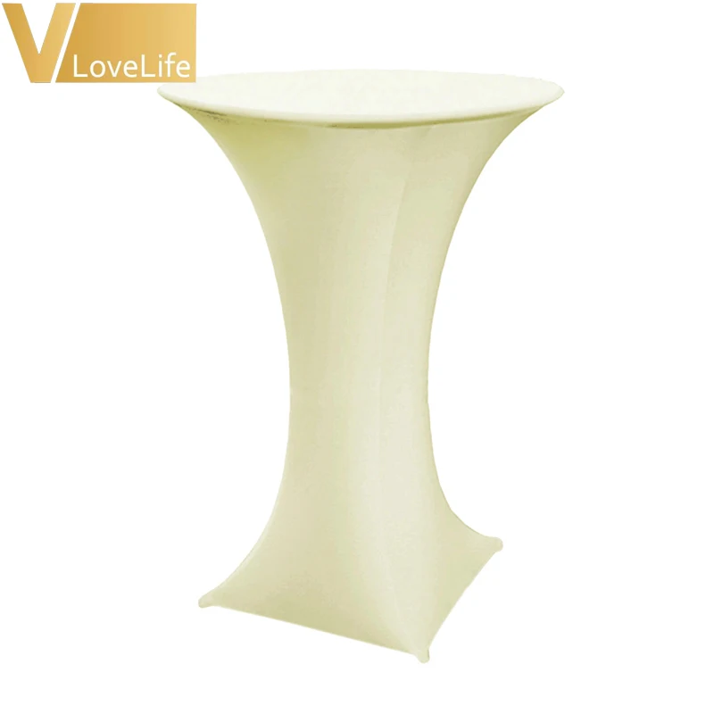 Белый/черный/слоновая кость 5 шт. 60 см покрытие из лайкры для сухого коктейльного