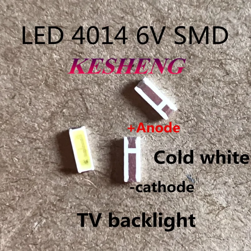 4014 4020 чип-2 SMD светодиодные бусины Холодный белый 1 Вт 6В 150мА для