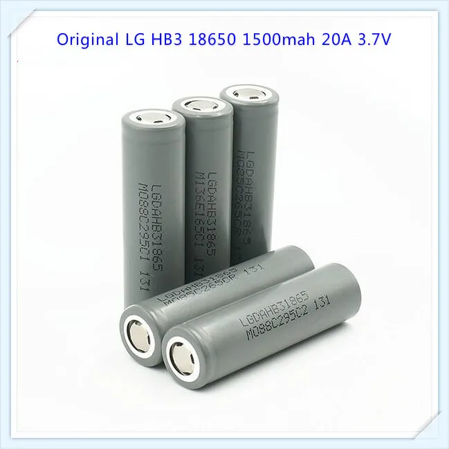 100% оригинал для LG HB3 18650 1500mah 20A Li Ion high drain 3 7 v HB2 VS HB4 призматические батареи (1