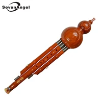 three tone chinese traditional hulusi flute cupronickel tube detachable bakelite flauta key of cbb with case clarinet