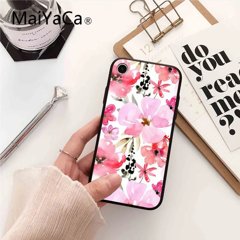 Maiyaca искусство красивый Fondos цветы красочный симпатичный чехол для телефона iPhone 5