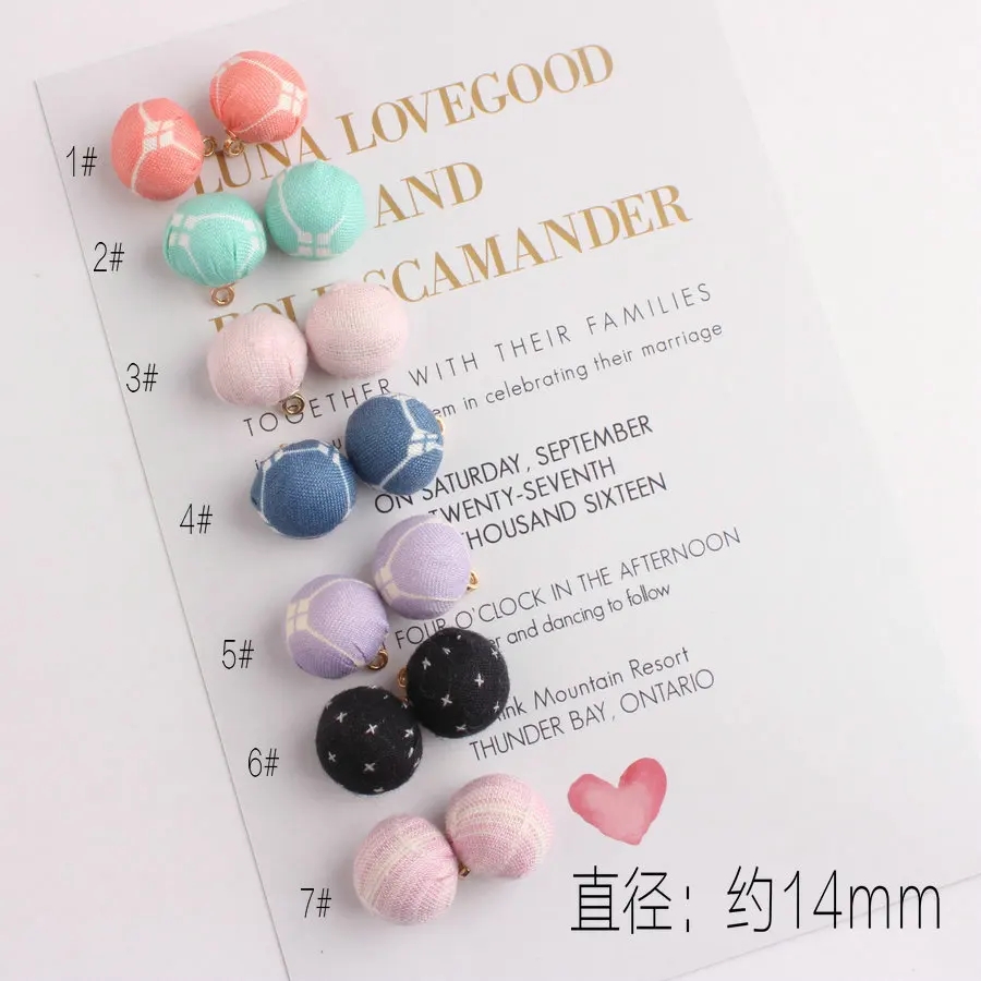 Бесплатная доставка 14 мм 10 шт. тканые вязаные крючком шарики подвески сделай сам
