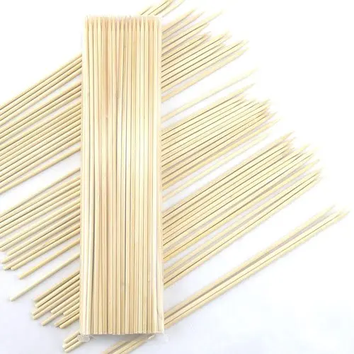Size 30cmx3mm Новинка 200 шт./партия шампура для шашлыка для курицы, креветок, овощей - Цвет: Size 30cmx3mm