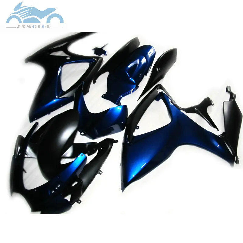 Формы для литья под заказ комплект обтекателей для Suzuki GSXR 600 GSXR600 750 2006 2007 мотоциклов Обтекатели комплект GSXR750 K6 06 07 темно-синие запчасти