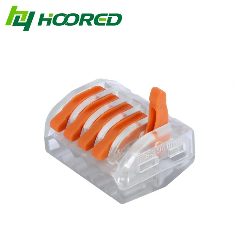 100 шт./пакет весна рычаг кабельный разъем соединитель электрического провода