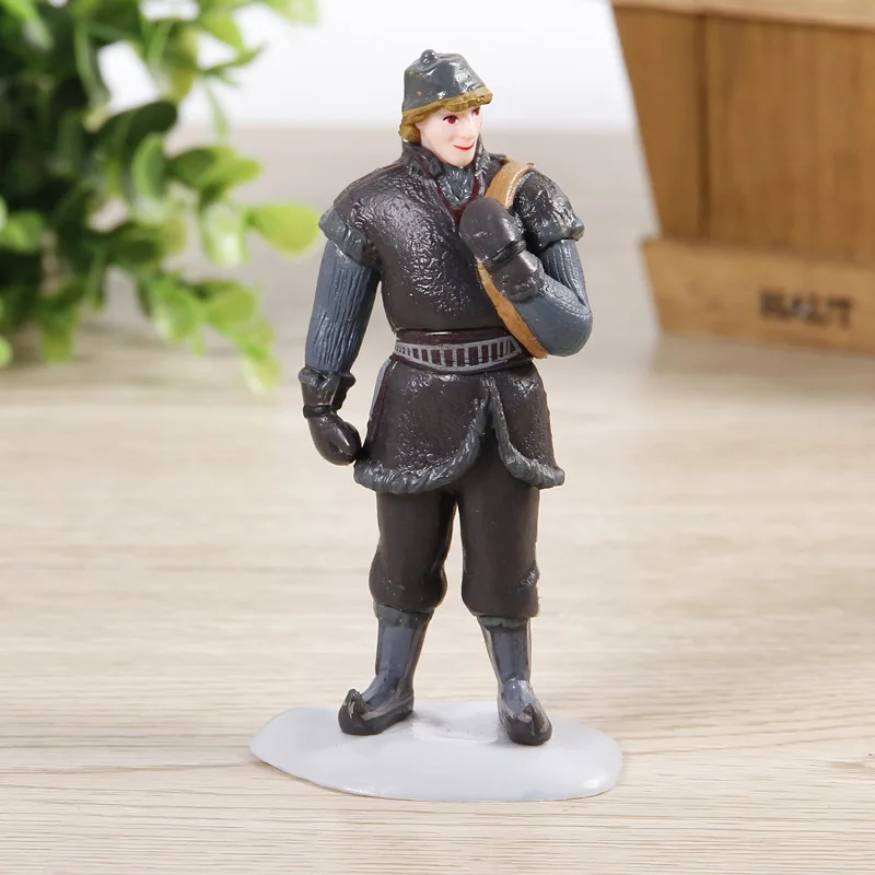 Замороженные 6 шт. фигурная фигурка, замороженные фигурки, Свен, Ганс, Анна, Эльза, Кристофф и Олаф, детский день рождения торт Топпер украшения - Цвет: Kristoff