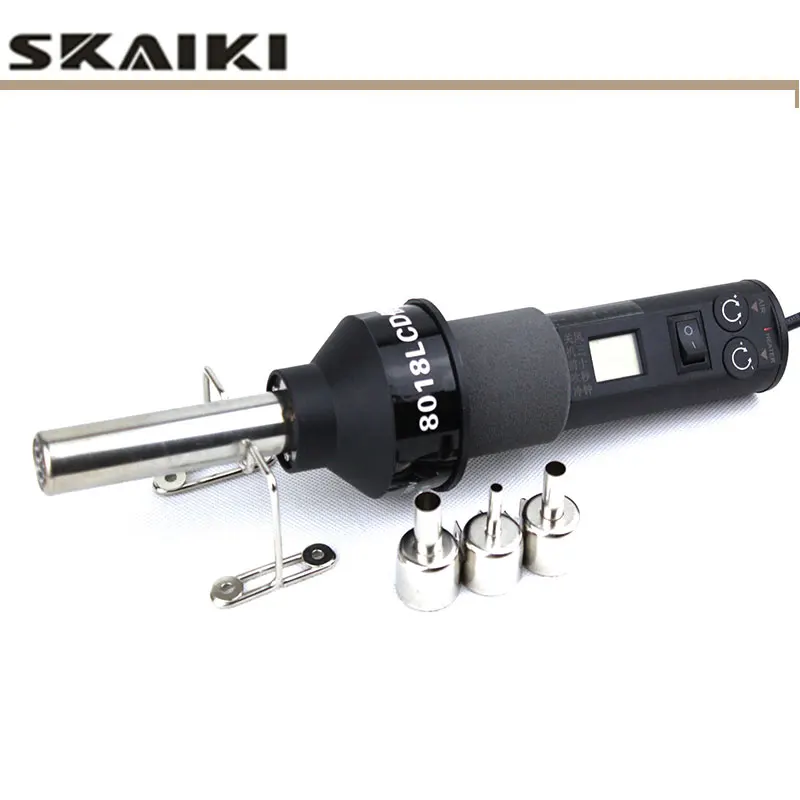 Skaiki 8018 LCD SMD паяльная станция с ЖК-экраном портативный термоуправляемый пистолет