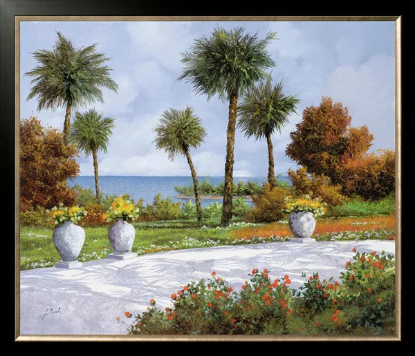 Новая мозаика алмазная вышивка бусины городская Приморская ладонь живописные