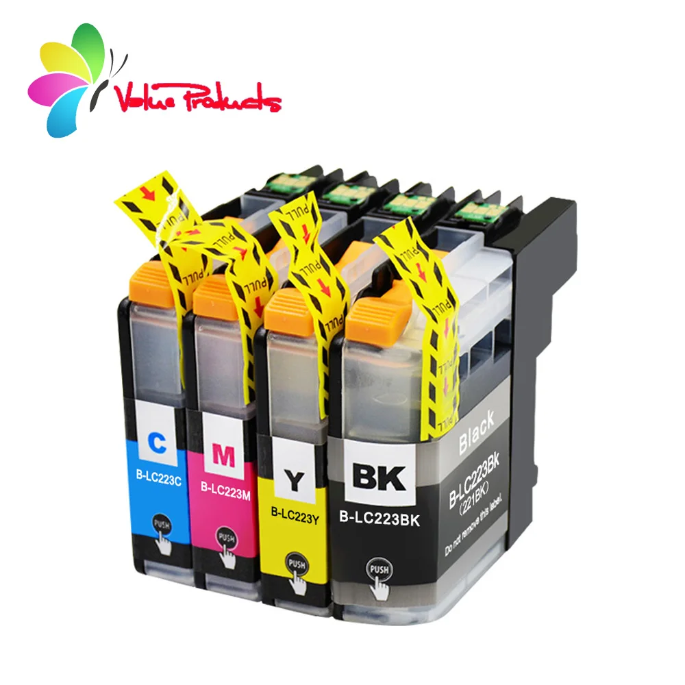 Продукцию LC223 LC 223 4 шт набор картриджи совместим с братом DCP-4120DW MFC-J4420DW J5620DW J680DW |