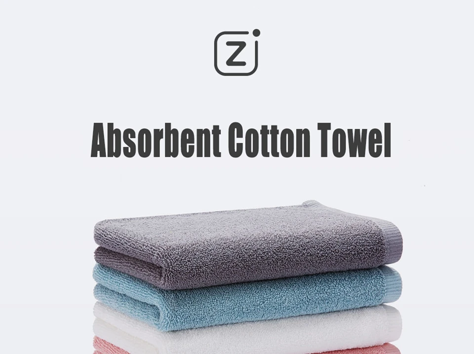 Original Xiaomi Youpin Towel Cotton Strong Water Absorption Sport Bath Wash Soft Towels Durable Skin-friendly Facecloth