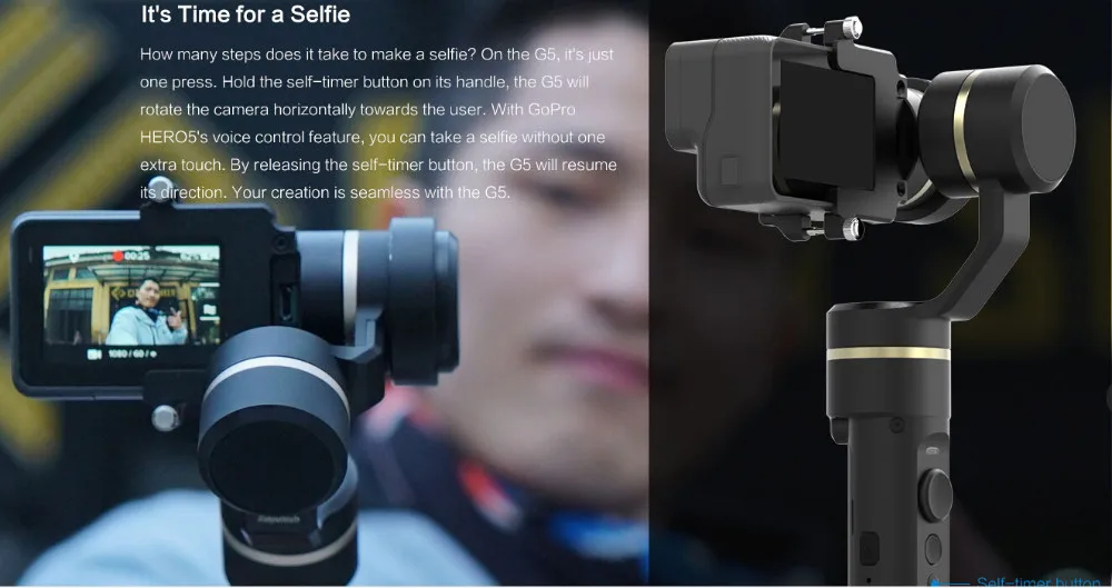 Ручной карданный стабилизатор Feiyu G5 с защитой от брызг и поддержкой Bluetooth для экшн-камер GOPRO HERO5 5 4 Xiaomi yi 4k SJ AEE