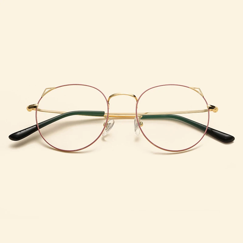 Новая модная дизайнерская металлическая оправа для очков NOSSA круглая крутая с