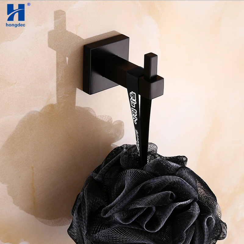 Hongdec черный крючок для пальто из нержавеющей стали одинарный полотенец одежды не