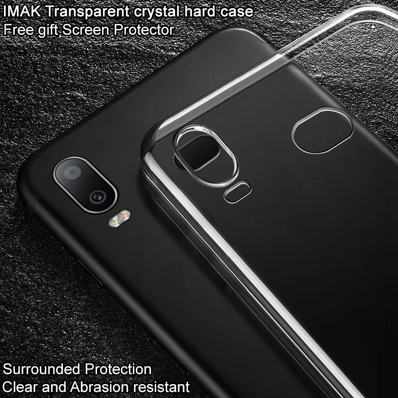 IMAK Для samsung Galaxy A6s чехол прозрачный Защита жесткого диска для телефона 6 0 &quotзадняя