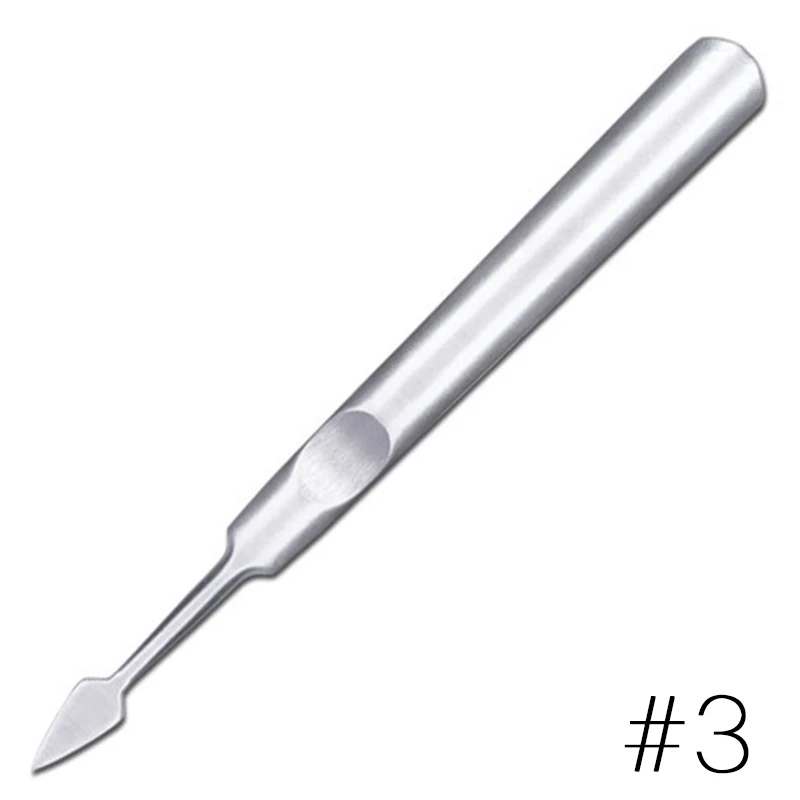 Learnever из нержавеющей стали для кутикулы Съемник двусторонний палец толчок сухой