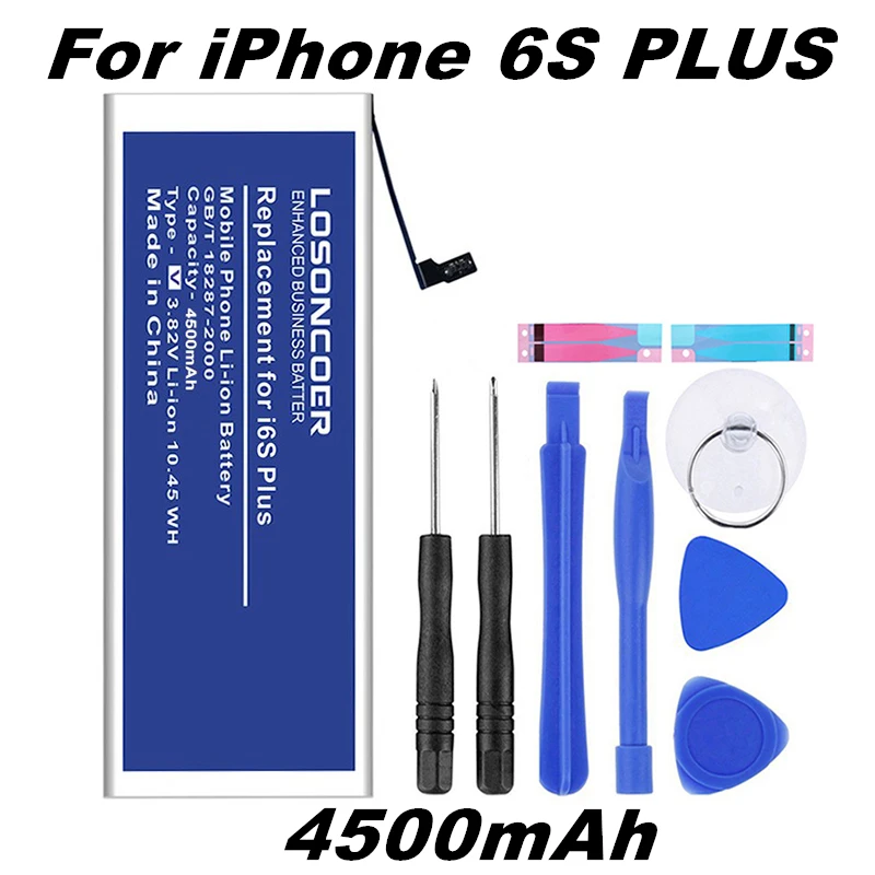 For iphone 6S plus Новинка 4500mAh LOSONCOER для iPhone 6 Plus батарея для iPhone 6S Plus 5,5 дюймов+ Подарочные инструменты - Цвет: For iphone 6S plus