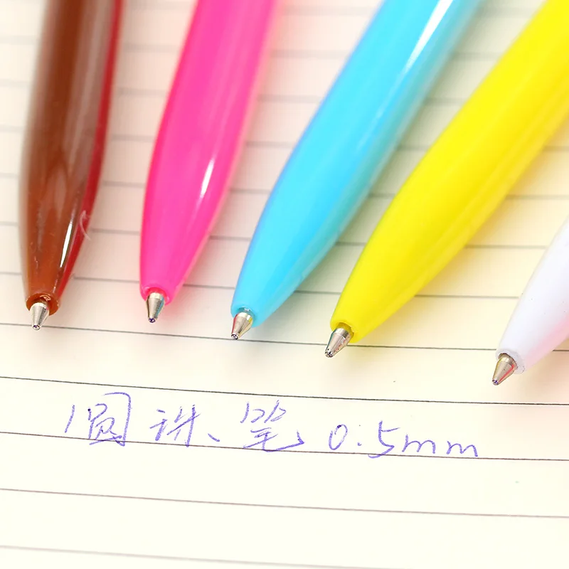 

1PCS Kawaii Cartoon Plastic Ballpoint Pens Cute Lovely Cat Bird Ball Pen School Supplies Stationery
