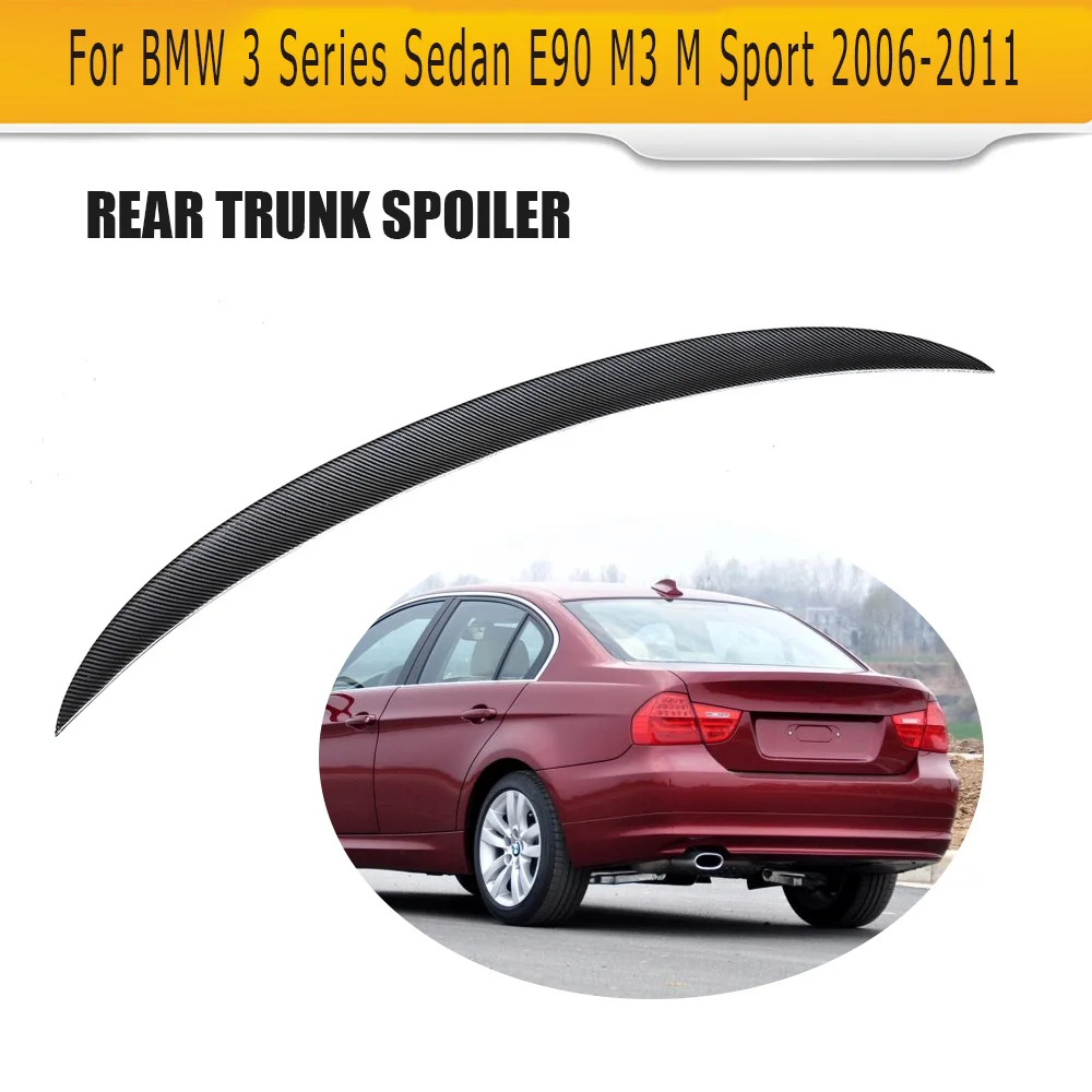 Отделение из углеродного волокна для BMW 3 серии E90 M3 M Sport 323i 328i 335i Sedan 4 Door 06 11 спойлер