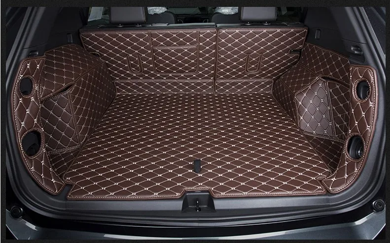 

For Chevrolet Equinox 2017.2018 Full Rear Trunk Tray Liner Cargo Mat Floor Protector foot pad mats Embroidery Leather