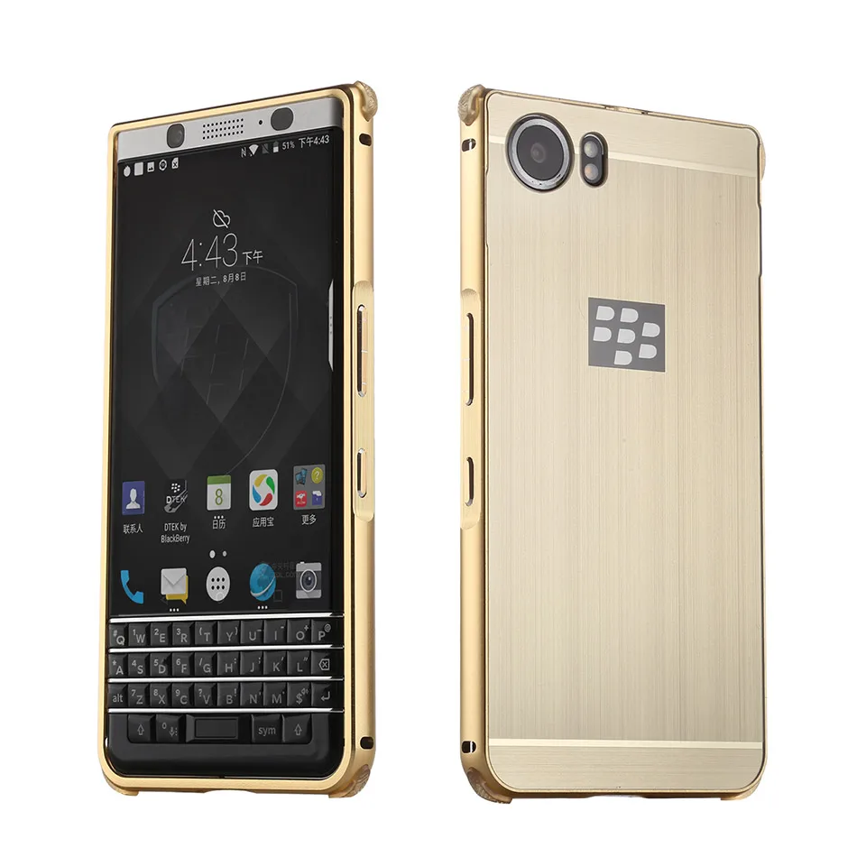 Чехол для телефона Blackberry KEYone, противоударный чехол, жесткая задняя крышка, алюминиевая металлическая рамка для Blackberry KEYone DTEK70