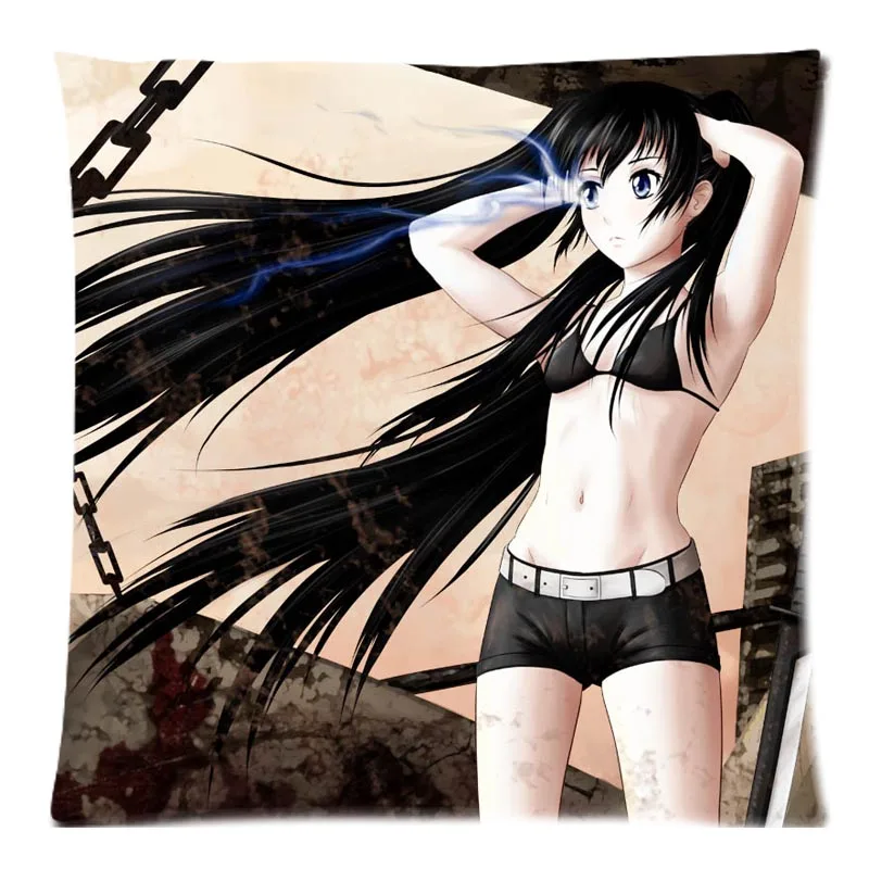 Наволочка для подушки BLACK ROCK SHOOTER наволочка на заказ декоративная Чехол дивана
