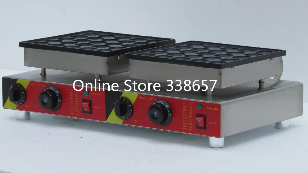 50 отверстий двойная головка коммерческая печенья Голландская poffertjes мини блинная