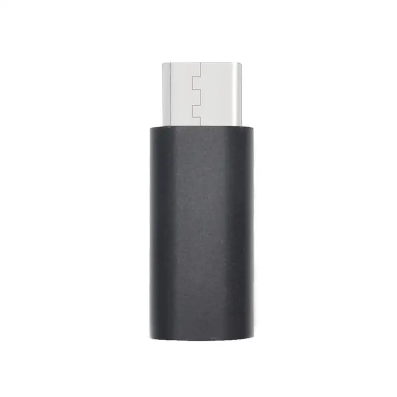 black Micro USB-type c переходник Mini Micro USB Android конвертер смартфона зарядное устройство для мобильного телефона Тип разъёма-c сплиттер - Цвет: black