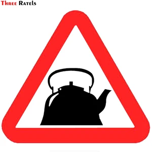 Three Ratels TZ-991#15*16.8см 1-4 шт Наклейка чайник за рулём знаки отличия автомобилистов прикольные знаки на твоё авто ученик за рулем наклейка для авто автонаклейка стикеры