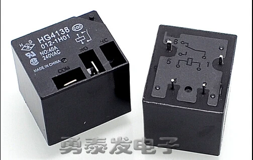 HOTNEW HG4138 012 1H01 12VDC T91 40A 240VAC DIP4|Реле| |