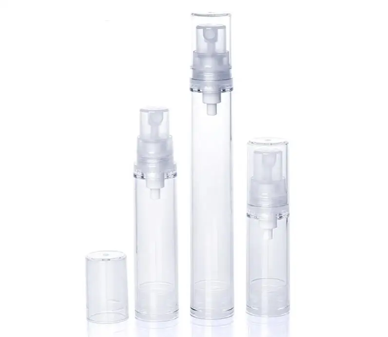 with Spray pump 1 шт Путешествия косметическая упаковка пустой безвоздушный пластмассовые бутылки с помпой давление вакуума эмульсия бутылка с помпа для лосьона на - Цвет: with Spray pump