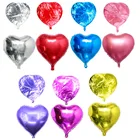 Воздушные шары из фольги абрикосового цвета, 10 дюймов, в форме сердца, гелиевые шары для украшения дня рождения, свадьбы, вечеринки, надувные, 1 шт.