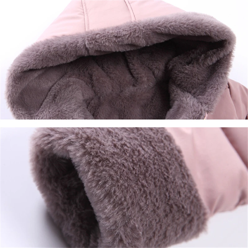 Детские пуховики хлопковые куртки детские теплые Утепленные Пальто бархатные