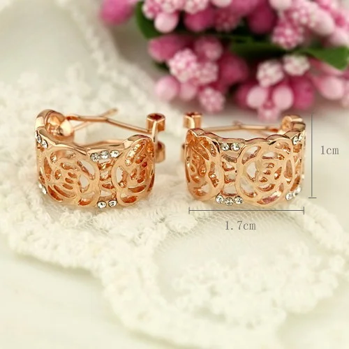 Italina Rigant классические серьги в виде цветов розы высокое качество опт