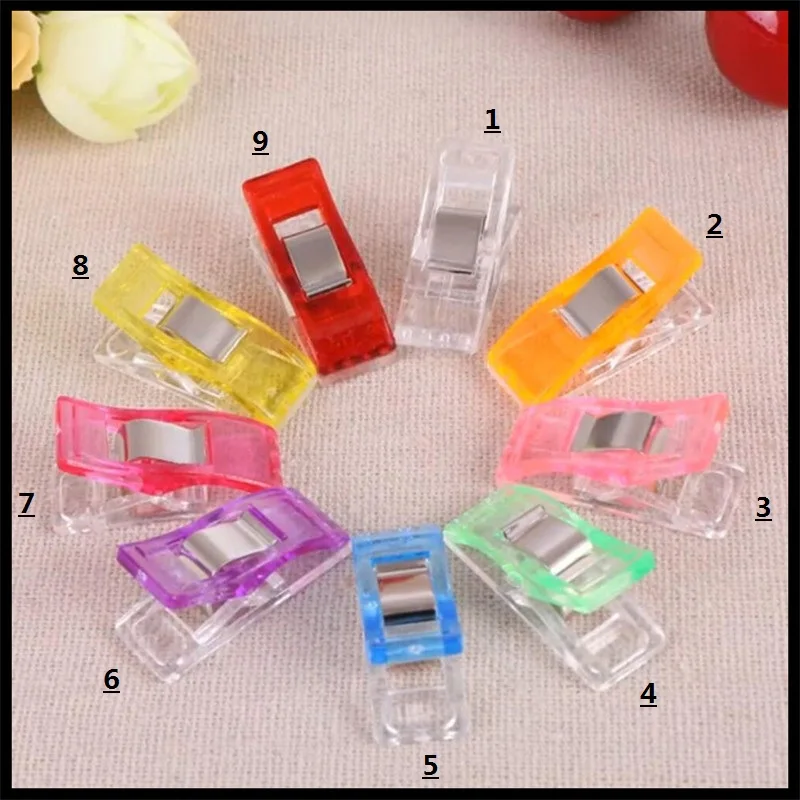 

50Pcs/Lot Small Size 27mm Mini Plastic Clips For Photo Clips Clothespin Craft Decoration Clips Postcard Clips Home Decoration