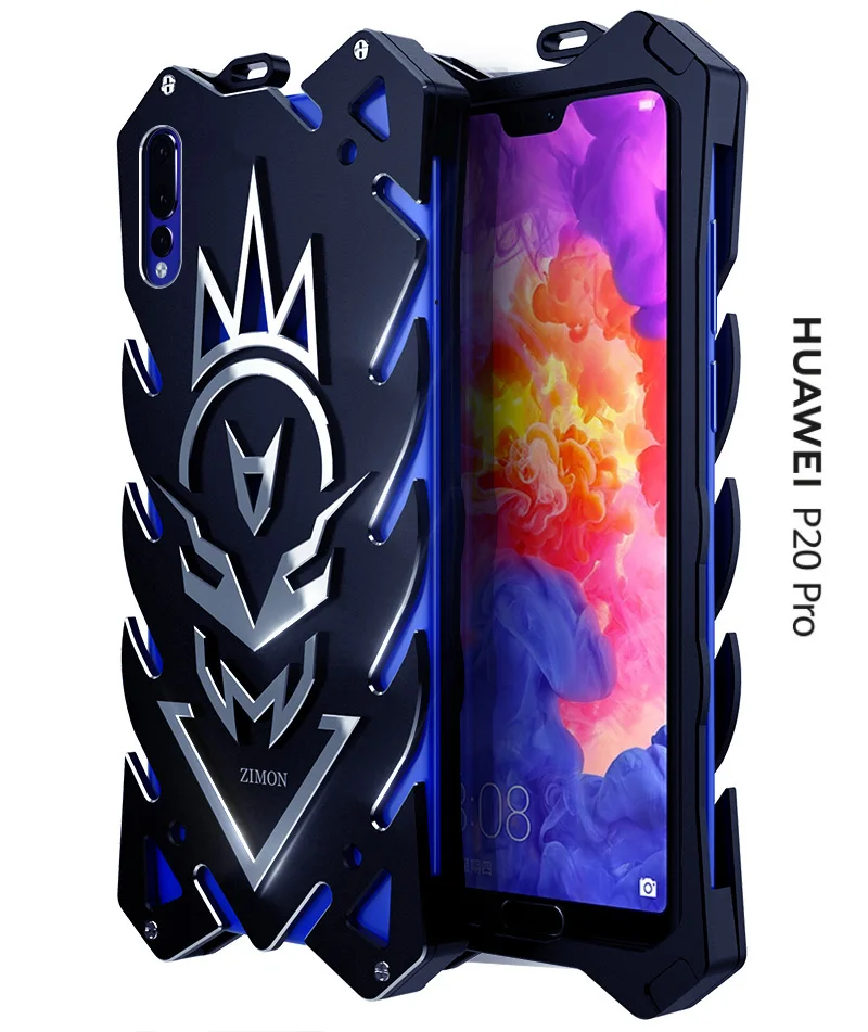 Чехол для Huawie P20 Pro Zimon авиационный алюминиевый металлический Прочный чехол Huawei Nova