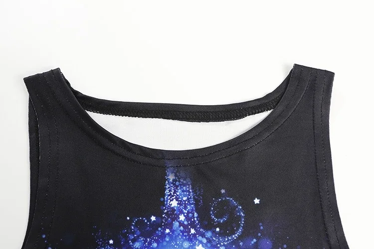 Женский укороченный топ 2018 летний дизайн принт Луны звезды облака приталенный