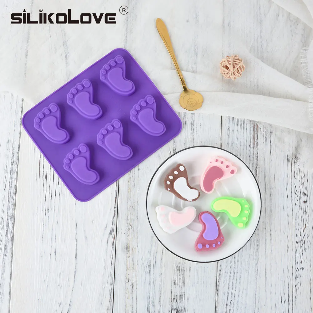 Silikolove 3D форма для ног, силиконовая форма для шоколада, формы для выпечки, инструменты для украшения выпечки, формы