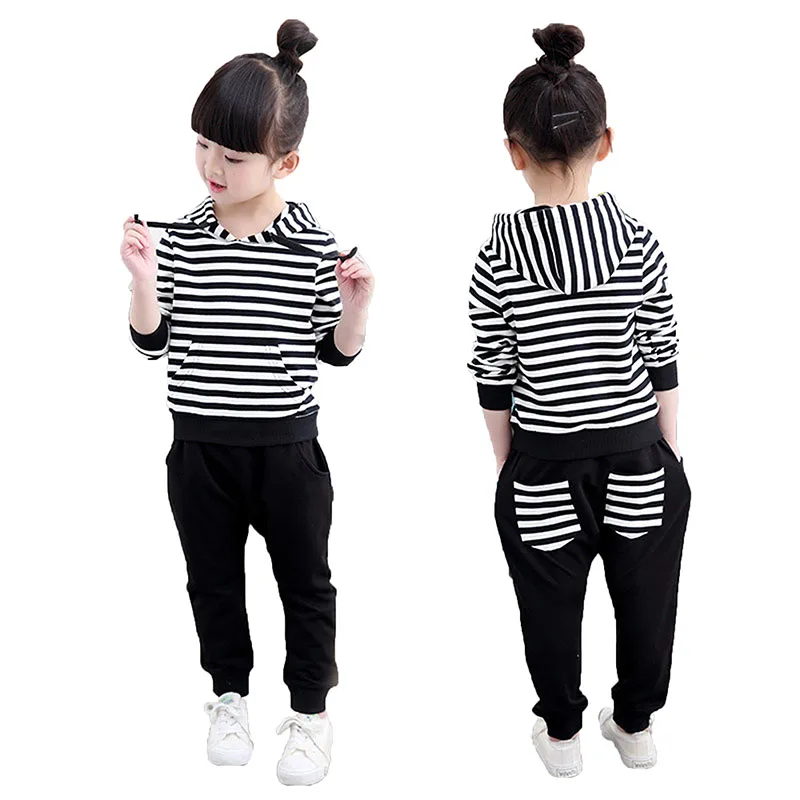 2 шт. детский спортивный костюм на Возраст 4 11 лет|girls clothing sets|clothing setsbaby girl set |