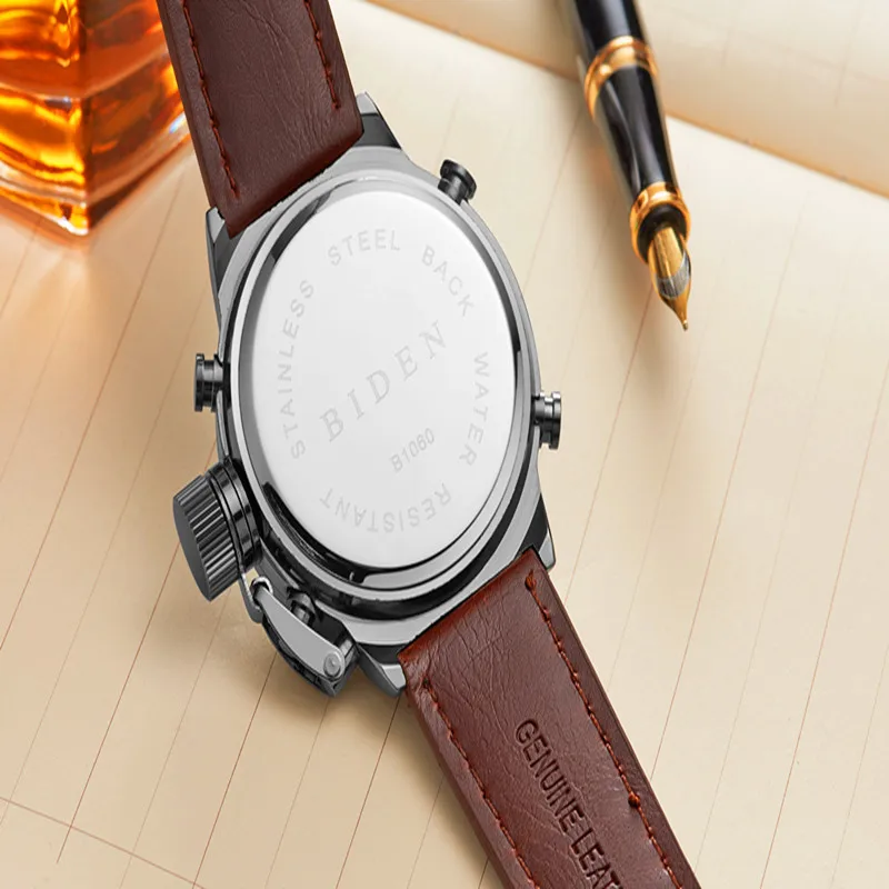 

Blden Dual Display Wristwatches Business Men's Watch Man Clock Mens Watches Top Brand Luxury Sport Male Man Relogio Masculino