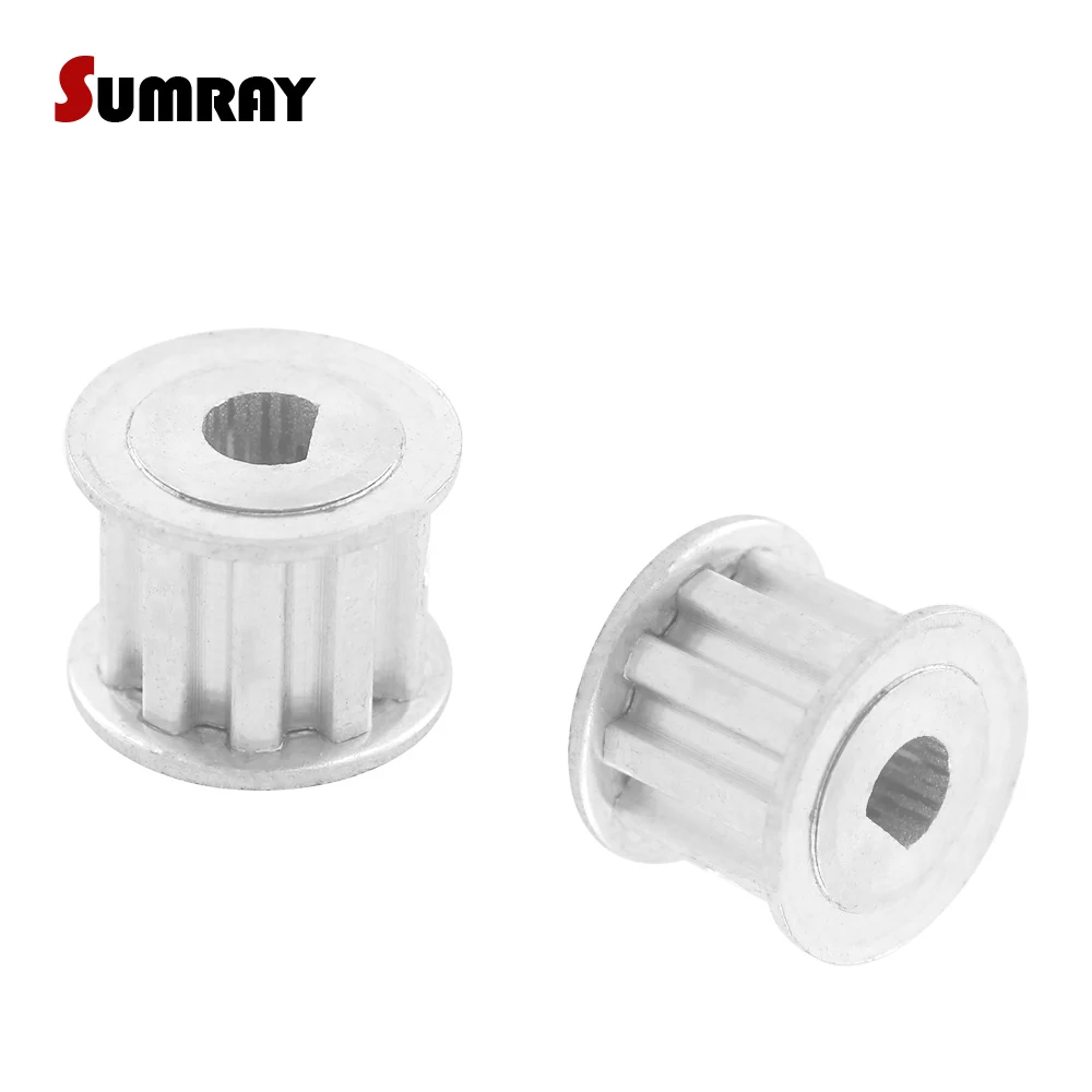 

SUMRAY XL 12T D type Timing Belt Pulley 5*4.5/6*5/8*7mm bore 11mm width D type Synchronous Wheel Pulley for Laser Machine