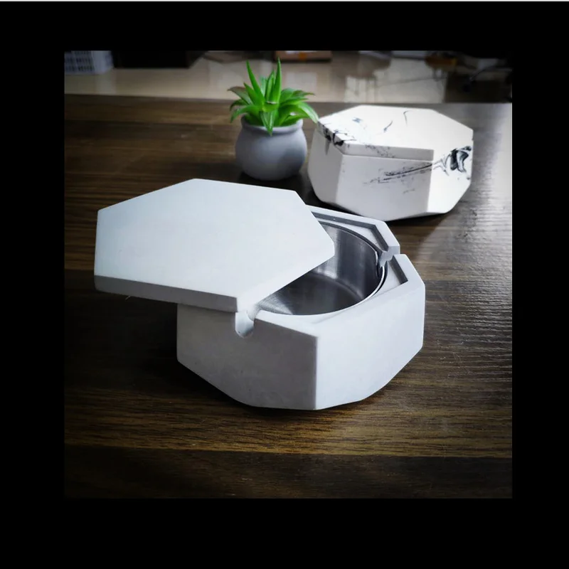 Цементная пепельница скандинавский промышленный ветер креативное украшение для